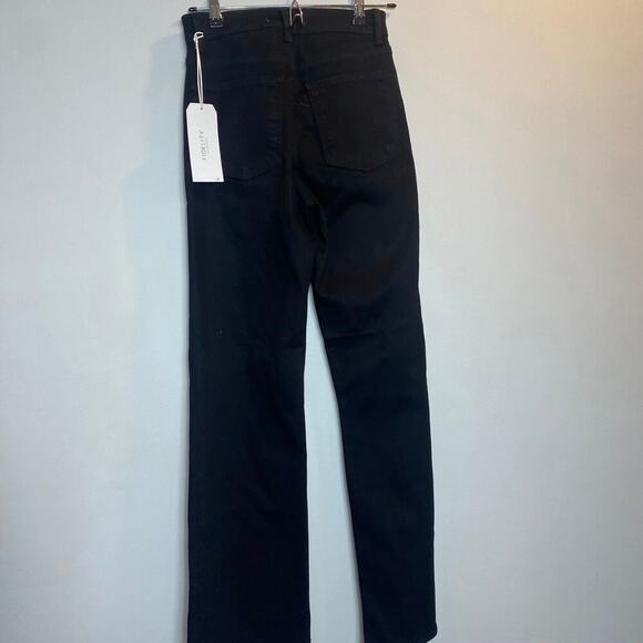 NWT Fidelity Denim Katie Jeans Mid-Rise Slim Flared Jett Black Dark Wash Size 26 - Picture 6 of 8